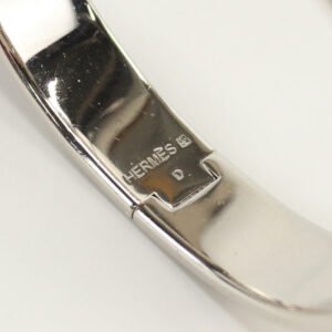 HERMES Click H Bangle/Palladium Plate red Women | AlmaBagz