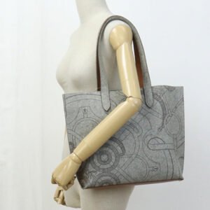 HERMES Tote Bag Karimi MM Tote Bag with Pouch felt,leather Light Grey Women | AlmaBagz