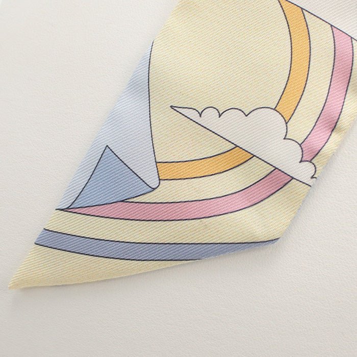 HERMES 063849S Scarf Twilly CARRES VOLANTS shawl silk multi Women | AlmaBagz