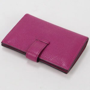 HERMES Card Case Bean mini Business card,Multi-purpose case Chevre purple Women(unisex) | AlmaBagz