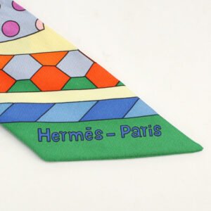 HERMES Scarf Twilly Les Murmures de la Foret Stall Fashion Accessories silk Multicolor Women | AlmaBagz