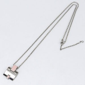 HERMES Necklace Eileen H logo chain necklace metal Silver Woman(unisex) | AlmaBagz