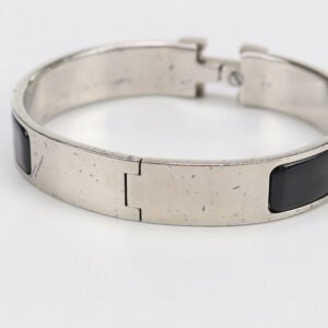 HERMES Click H Bangle metal/palladium Silver Women | AlmaBagz