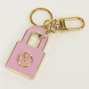 LOUIS VUITTON M00820 charm Portocle LV Lively Bag charm metal Blue Gold(Back=Pink) unisex | AlmaBagz