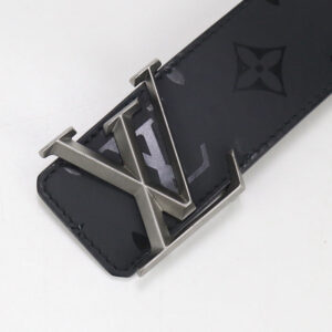 LOUIS VUITTON M9346V Belt Pyramid Monogram illusion  Calfskin black mens | AlmaBagz