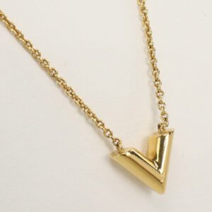 LOUIS VUITTON M61083 Necklace Necklace・Essential V Pentact metal gold Women(unisex) | AlmaBagz