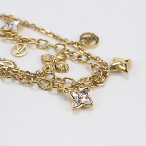 LOUIS VUITTON M68374 Corrier Blooming Stratus Necklace metal gold Women | AlmaBagz