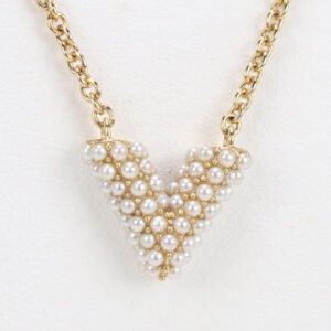 LOUIS VUITTON M68358 Necklace Collier Essential V  metal  gold Women | AlmaBagz