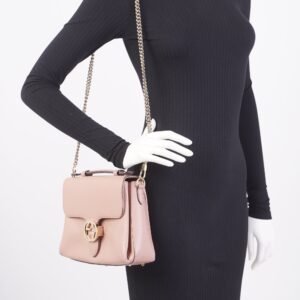 Gucci Interlocking Bag Pink Leather | AlmaBagz