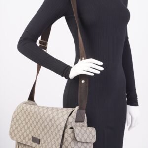 Gucci Baby Changing Bag Supreme Coated Canvas | AlmaBagz