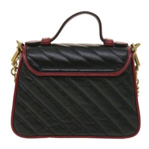 GUCCI GG Marmont Hand Bag Leather 2way Black 583571 Auth yk6261 | AlmaBagz