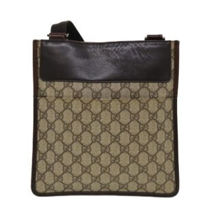 GUCCI GG Canvas Shoulder Bag PVC Leather Beige 27639  yk7163 | AlmaBagz