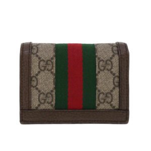 GUCCI GG Canvas Web Sherry Line Ofidia Wallet Beige Red Green 523155  yk7191 | AlmaBagz