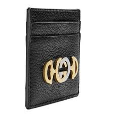Gucci Zumi Horse-bit Card Case in Black | AlmaBagz
